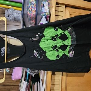 Black Matter Alien Graphic Tank Top